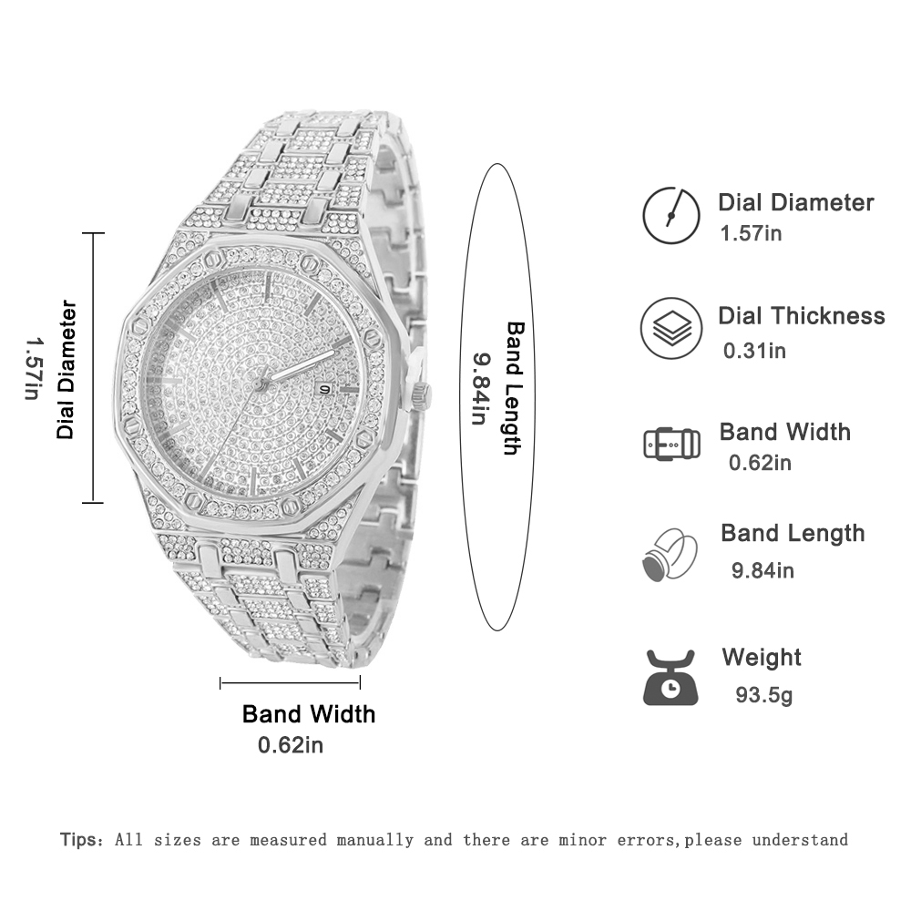Iced Out Watch for Men Gold Wa - đánh giá và giá Jewelry Diamond Watches