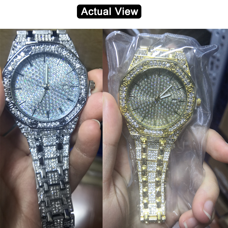 Iced Out Watch for Men Gold Wa - đánh giá và giá Jewelry Diamond Watches