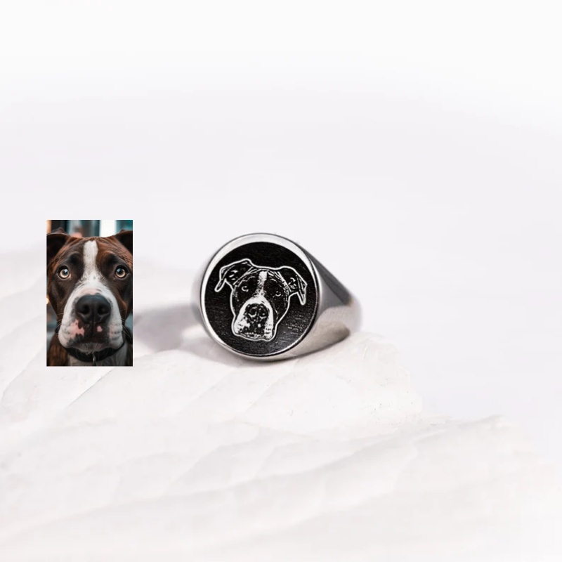 Custom Engrave Photo Signet Ri - đánh giá và giá Mens Signet Ring