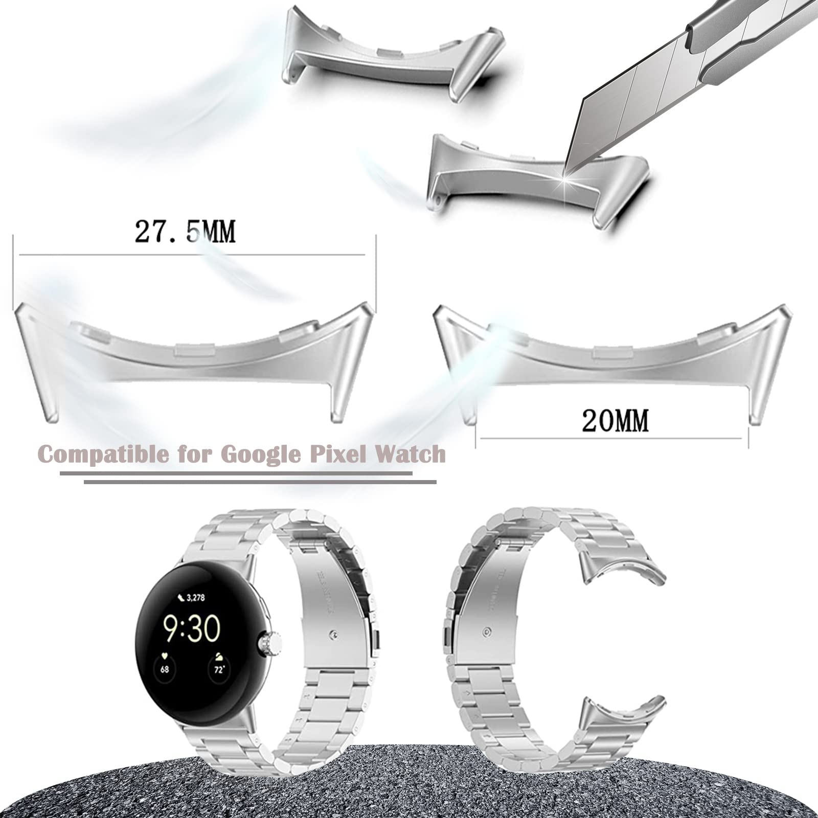 1/2 Cặp Đôi Kim Loại Cổng Kết  - đánh giá và giá Jewelry Stores Watches