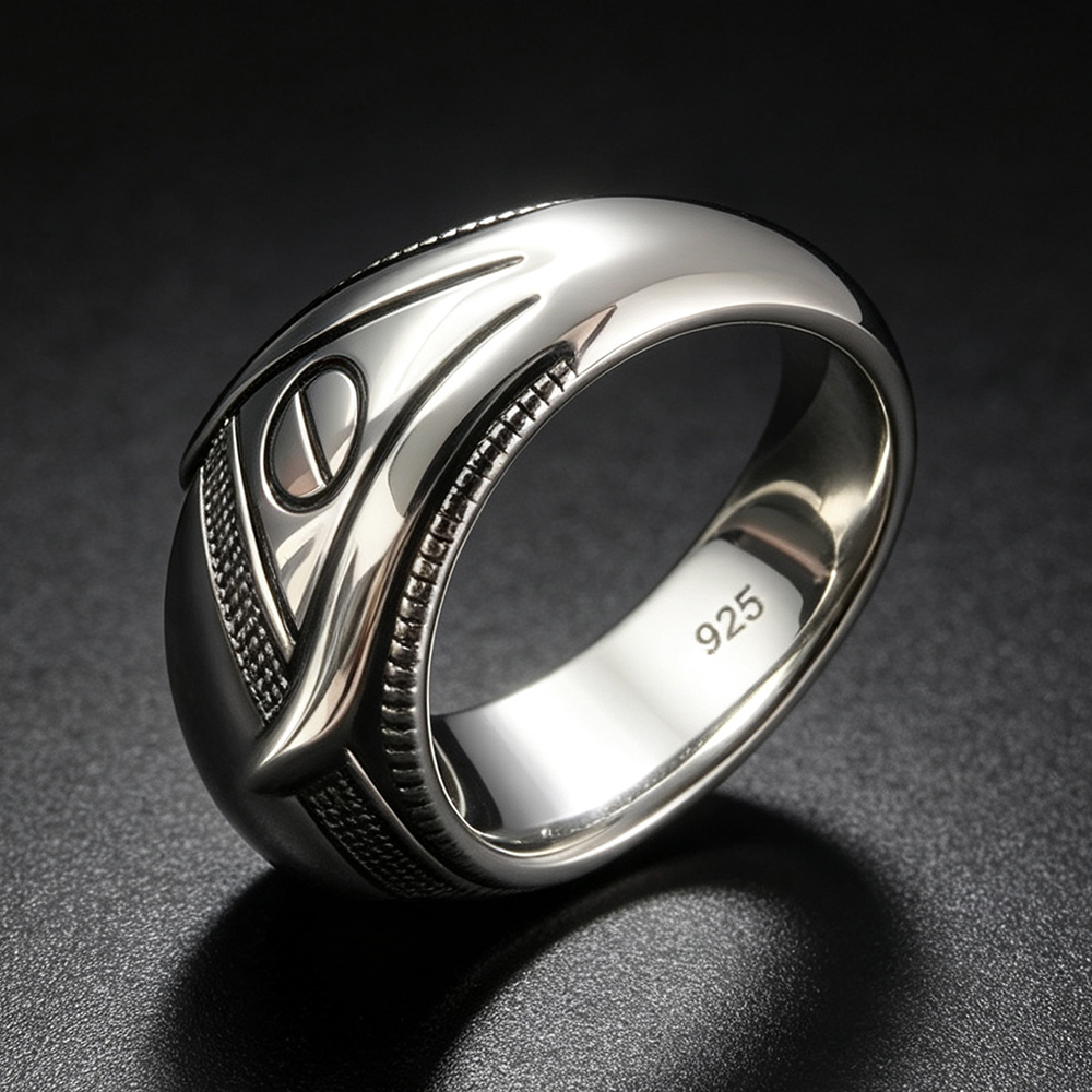 S925 Sterling Silver Agate Sig - đánh giá và giá Mens Signet Ring