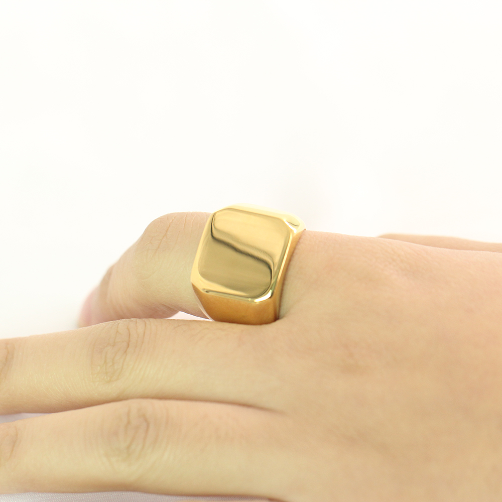 Free Engrave New Silver/Gold/B - đánh giá và giá Mens Signet Ring