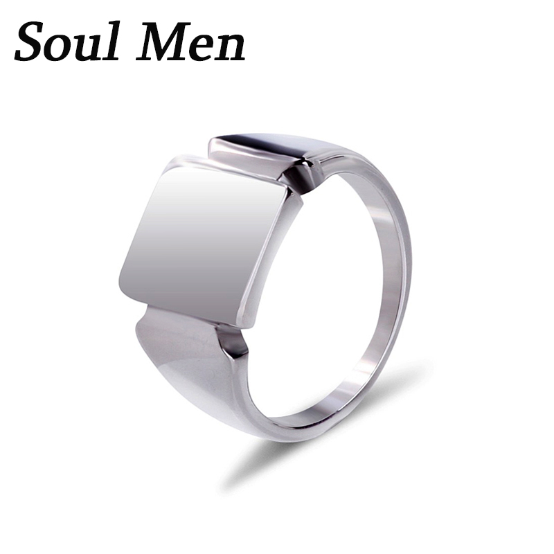 Linh Hồn Nam Thép Titan Nhẫn N - đánh giá và giá Mens Signet Ring