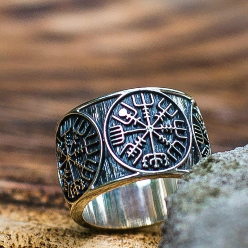 Vintage Viking Rune Signet Sca - đánh giá và giá Mens Signet Ring