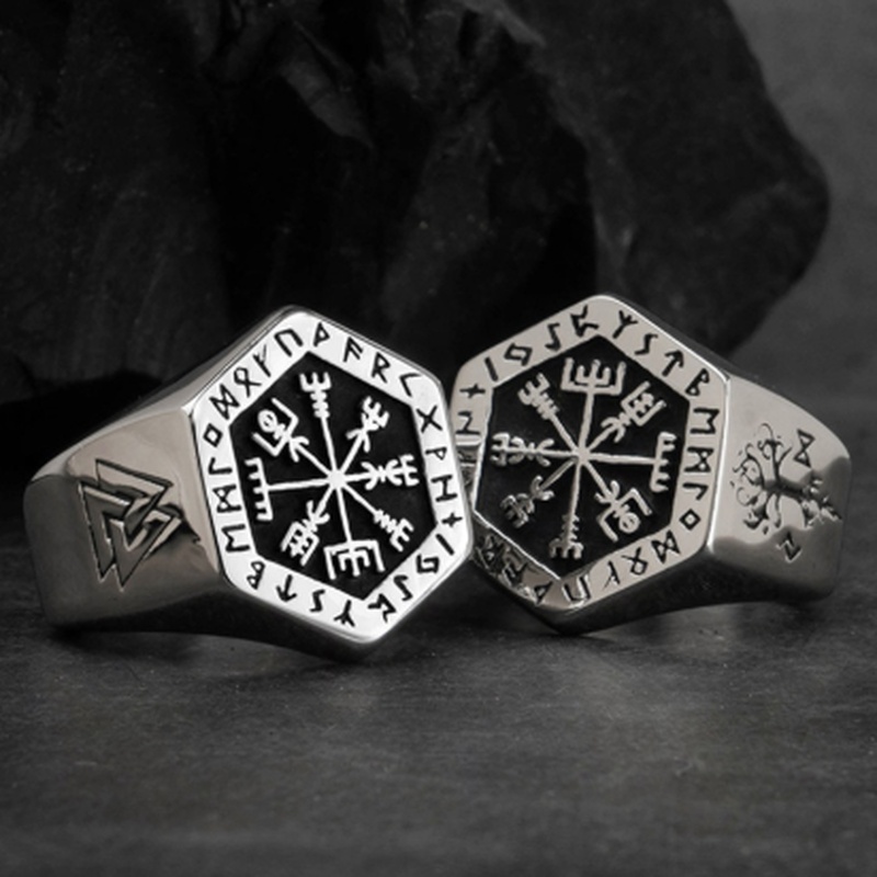 Vintage Viking Rune Signet Sca - đánh giá và giá Mens Signet Ring