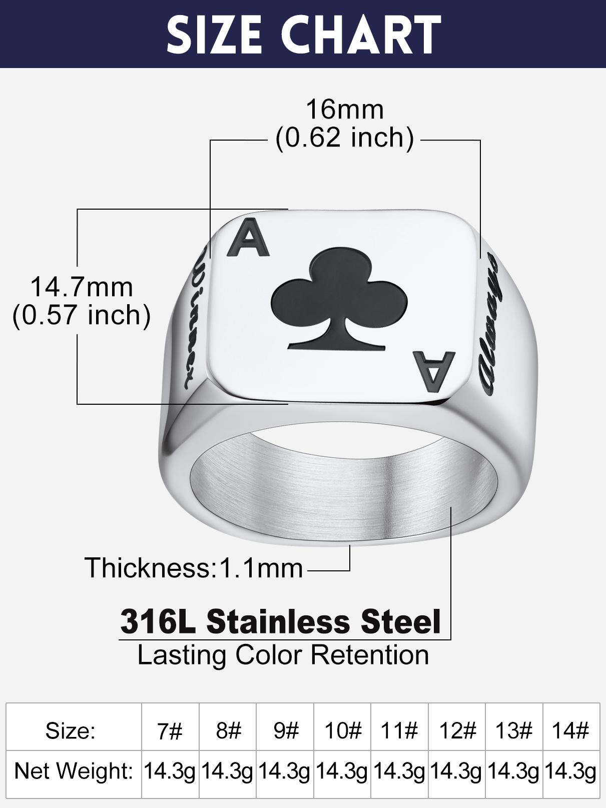 U7 Customized Square Rectangle - đánh giá và giá Mens Signet Ring