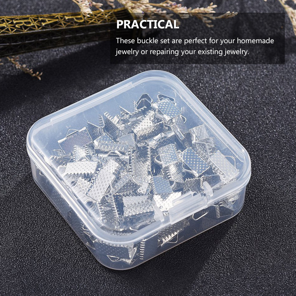 100Pcs Iron Ribbon Pinch Crimp - đánh giá và giá Jewelry Repair & Watches Durham Nc