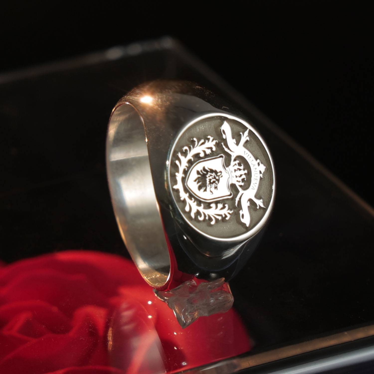 17mm Round 925 Solid Silver Me - đánh giá và giá Mens Signet Ring