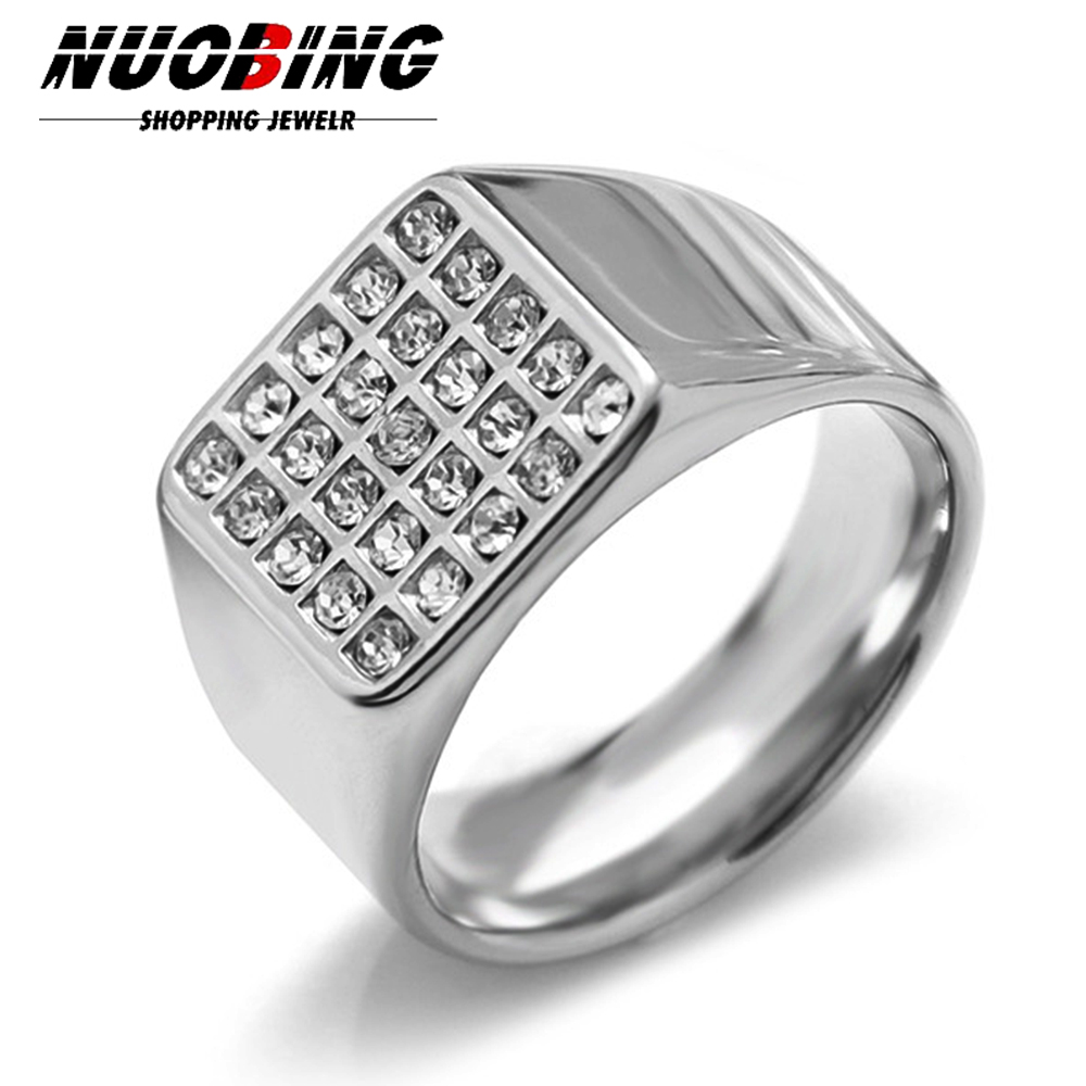 14mm Delicate Shiny Cubic Zirc - đánh giá và giá Mens Signet Ring