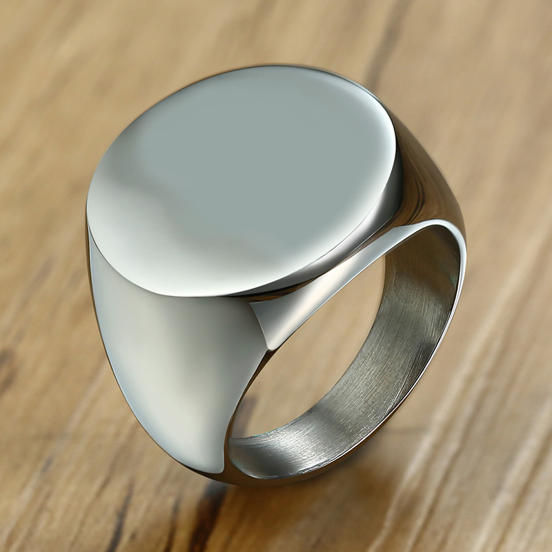 Vnox Kiểu Dáng Hoa Văn Chữ Ban - đánh giá và giá Mens Signet Ring